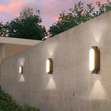 Modern Black Outdoor Wall Sconce IP65 Waterproof LED Up and Down Exterior Aluminum Light Fixture
