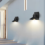 Modern Black Outdoor Wall Sconce Waterproof European Style Exterior Lighting Fixture