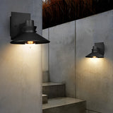 Modern Black Outdoor Wall Sconce Waterproof European Style Exterior Lighting Fixture