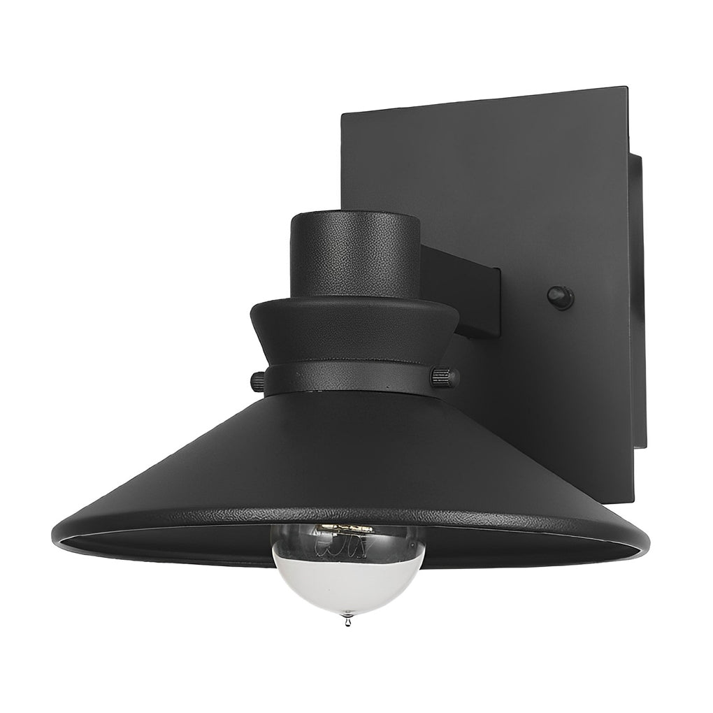Modern Black Outdoor Wall Sconce Waterproof European Style Exterior Lighting Fixture
