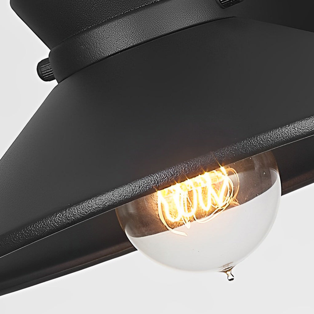 Modern Black Outdoor Wall Sconce Waterproof European Style Exterior Lighting Fixture