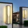 Modern Black Rectangular LED Outdoor Wall Sconce Waterproof IP65 Exterior Light for Porch and Villa