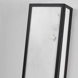 Modern Black Rectangular LED Outdoor Wall Sconce Waterproof IP65 Exterior Light for Porch and Villa