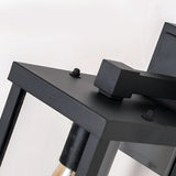Modern Black Rectangular Outdoor Wall Sconce IP65 Waterproof Glass Exterior Light Fixture
