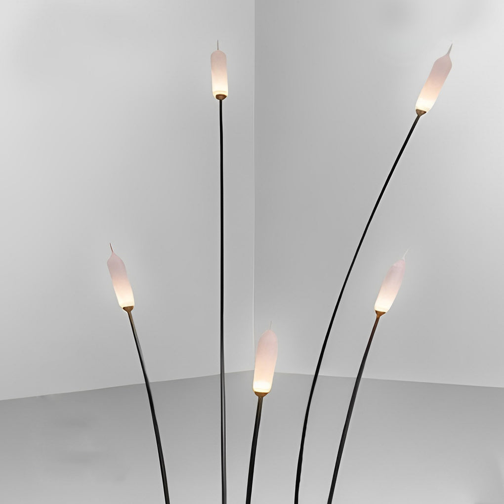 Modern Black Reed LED Landscape Path Light Waterproof Outdoor Lawn Garden Pathway Lighting