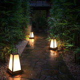 Modern Black Retro LED Outdoor Lantern Waterproof Pathway Garden Light for Patios and Lawns