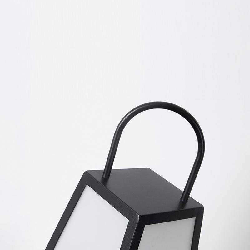 Modern Black Retro LED Outdoor Lantern Waterproof Pathway Garden Light for Patios and Lawns