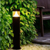 Modern Black Round Aluminum Outdoor Post Lamp Waterproof LED Landscape Light for Garden