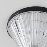 Modern Black Round Solar Powered Outdoor LED Garden Lights for Post Wall and Lawn