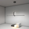 Modern Black Round Tube Pendant Light Minimalist PMMA LED Strip Chandelier