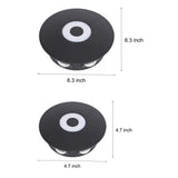 Modern Black Round Waterproof LED Wall Sconce Outdoor Decorative Flower Pattern Washer Light