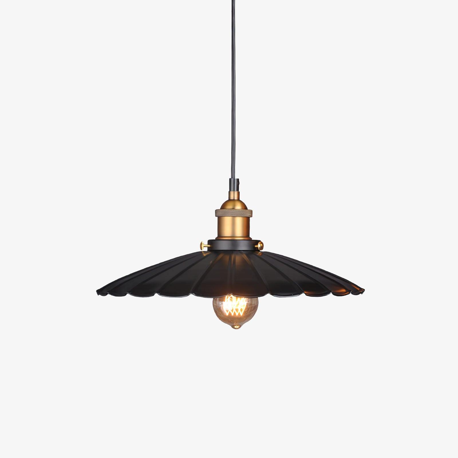 Modern Black Skirt Pendant Light Iron Hanging Lamp for Kitchen and Dining Room