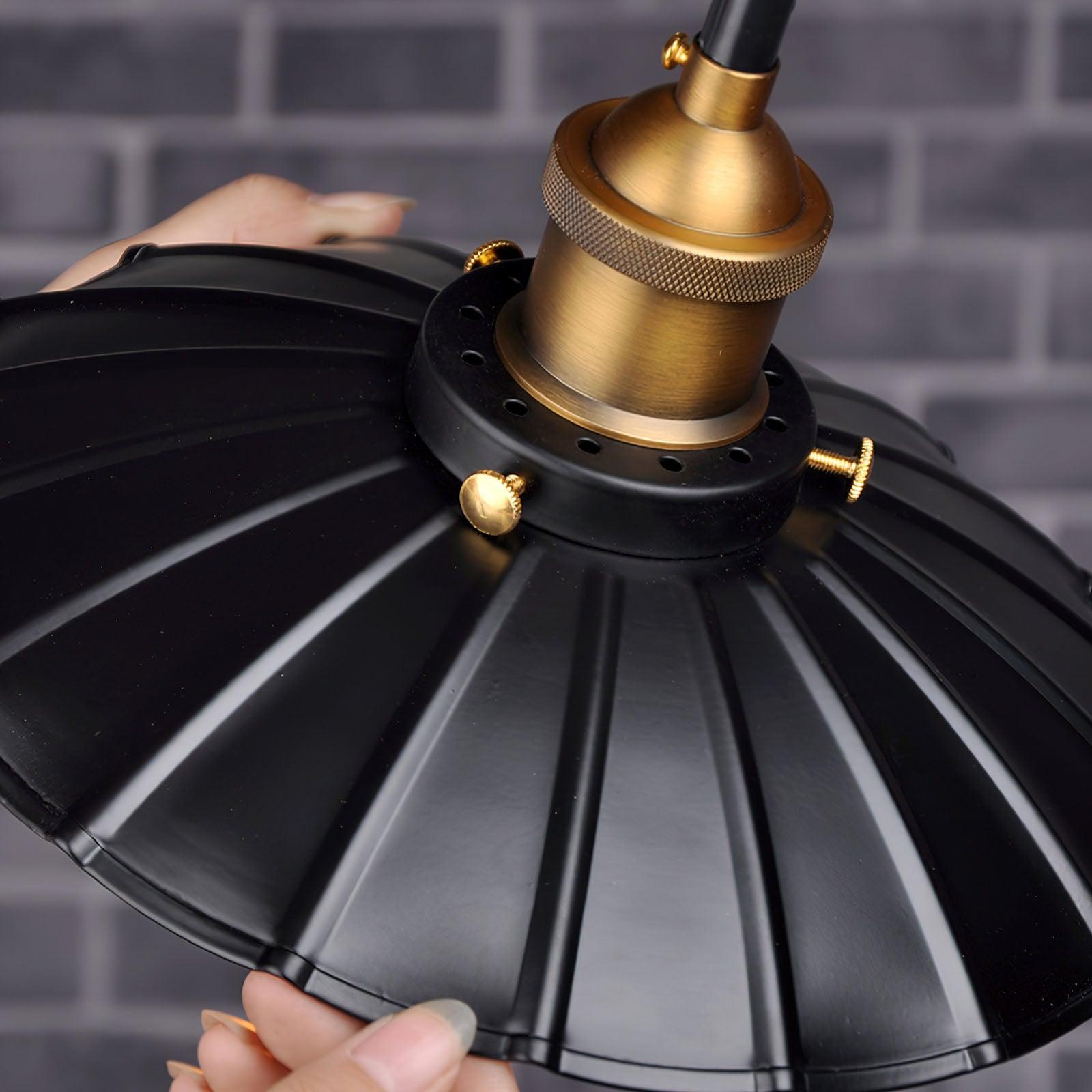 Modern Black Skirt Pendant Light Iron Hanging Lamp for Kitchen and Dining Room