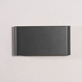 Modern Black Slim Outdoor LED Wall Sconce Waterproof Up Down Exterior Porch Light