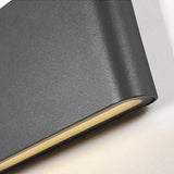 Modern Black Slim Outdoor LED Wall Sconce Waterproof Up Down Exterior Porch Light