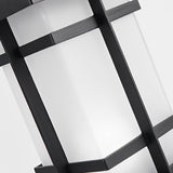 Modern Black Solar Fence Post Lights Waterproof Outdoor Garden Lantern with Remote Control Dimming