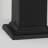 Modern Black Solar Path Lights Waterproof Outdoor Garden Landscape LED Lighting