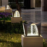 Modern Black Solar Post Lights Waterproof IP65 LED Outdoor Fence Cap Lighting for Decks and Gardens