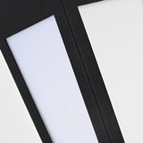 Modern Black Solar Powered Outdoor Wall Lamp Waterproof LED Exterior Porch Sconce