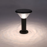 Modern Black Solar Powered Pathway Lights with Dusk to Dawn Sensor and Three Color Temperature Modes