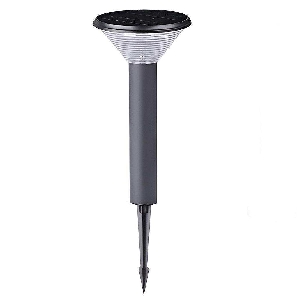 Modern Black Solar Powered Pathway Lights with Dusk to Dawn Sensor and Three Color Temperature Modes