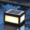 Modern Black Square Cube Outdoor Post LED Pier Mount Light Waterproof Exterior Fixture