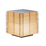 Modern Black Square Grid Outdoor LED Garden Post Lamp Waterproof IP65 Path Light