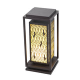 Modern Black Square LED Outdoor Pathway Light Waterproof Garden Lawn Lamp