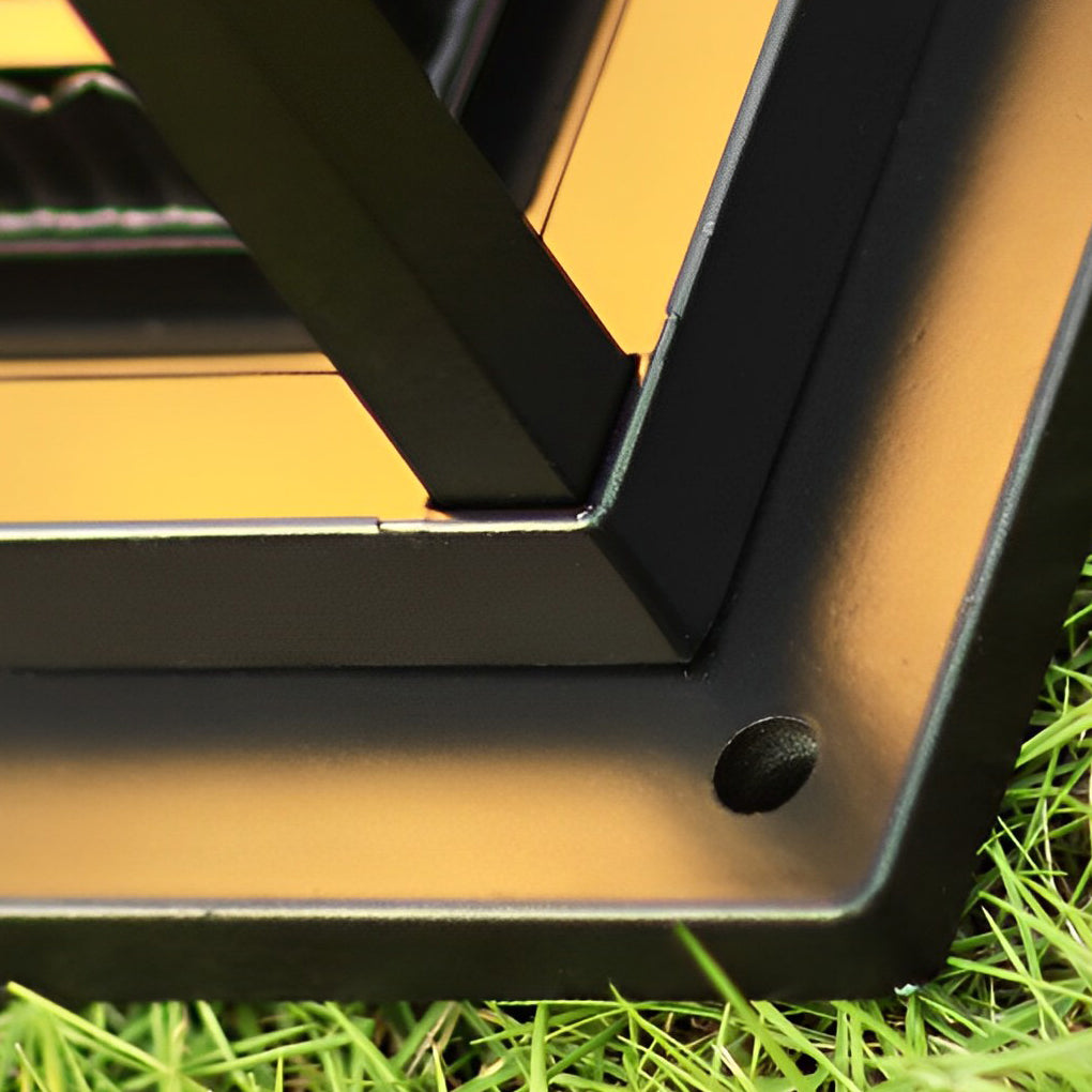 Modern Black Square Solar Landscape Pathway Lights Waterproof Outdoor Garden Lawn Lighting