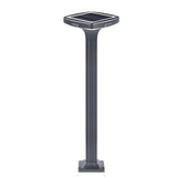 Modern Black Square Solar LED Outdoor Path Lights for Garden and Driveway Pathways