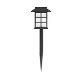 Modern Black Waterproof LED Solar Powered Outdoor Pathway Lights for Garden Landscape Decoration