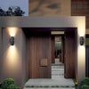 Modern Black Waterproof LED Up and Down Outdoor Wall Washer Light for Garden and Balcony