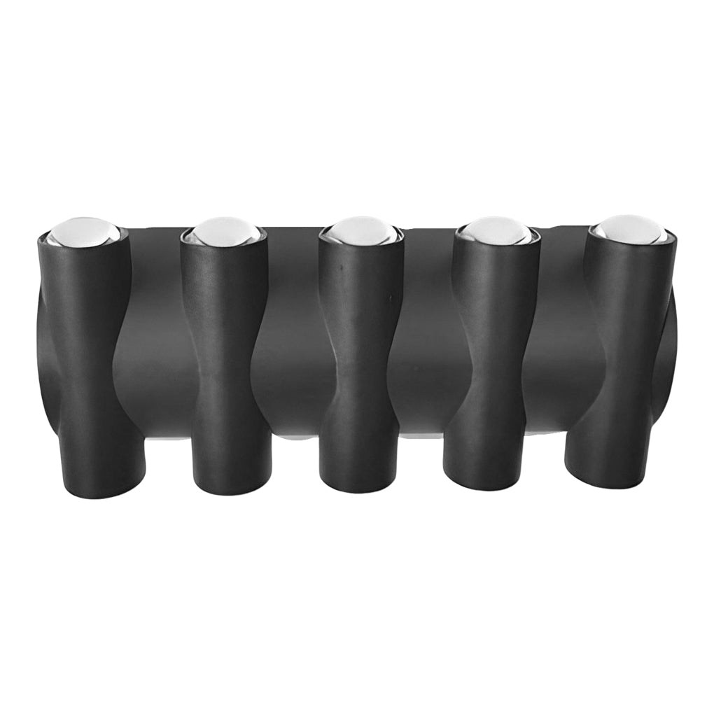 Modern Black Waterproof LED Up and Down Outdoor Wall Washer Light for Garden and Balcony
