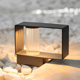 Modern Black Waterproof Solar LED Path Light for Outdoor Garden and Lawn