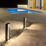 Modern Black Waterproof Solar LED Path Light for Outdoor Garden and Lawn