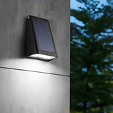 Modern Black Waterproof Solar LED Wall Sconce with 90 Degree Adjustable Light Head