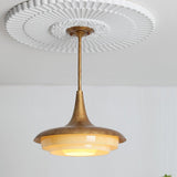 Modern Blossom Flower Glass Pendant Light Gold Floral Ceiling Hanging Fixture
