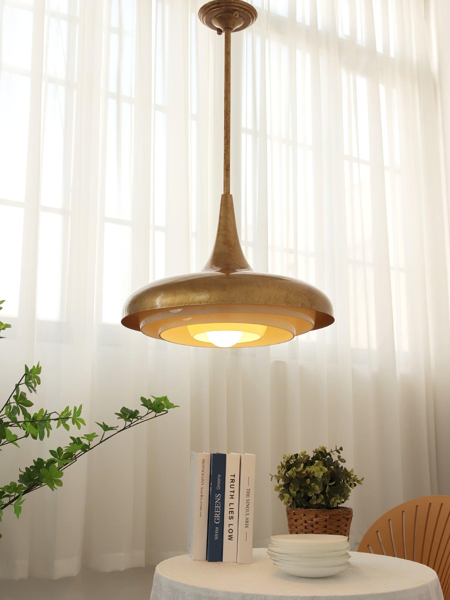 Modern Blossom Flower Glass Pendant Light Gold Floral Ceiling Hanging Fixture