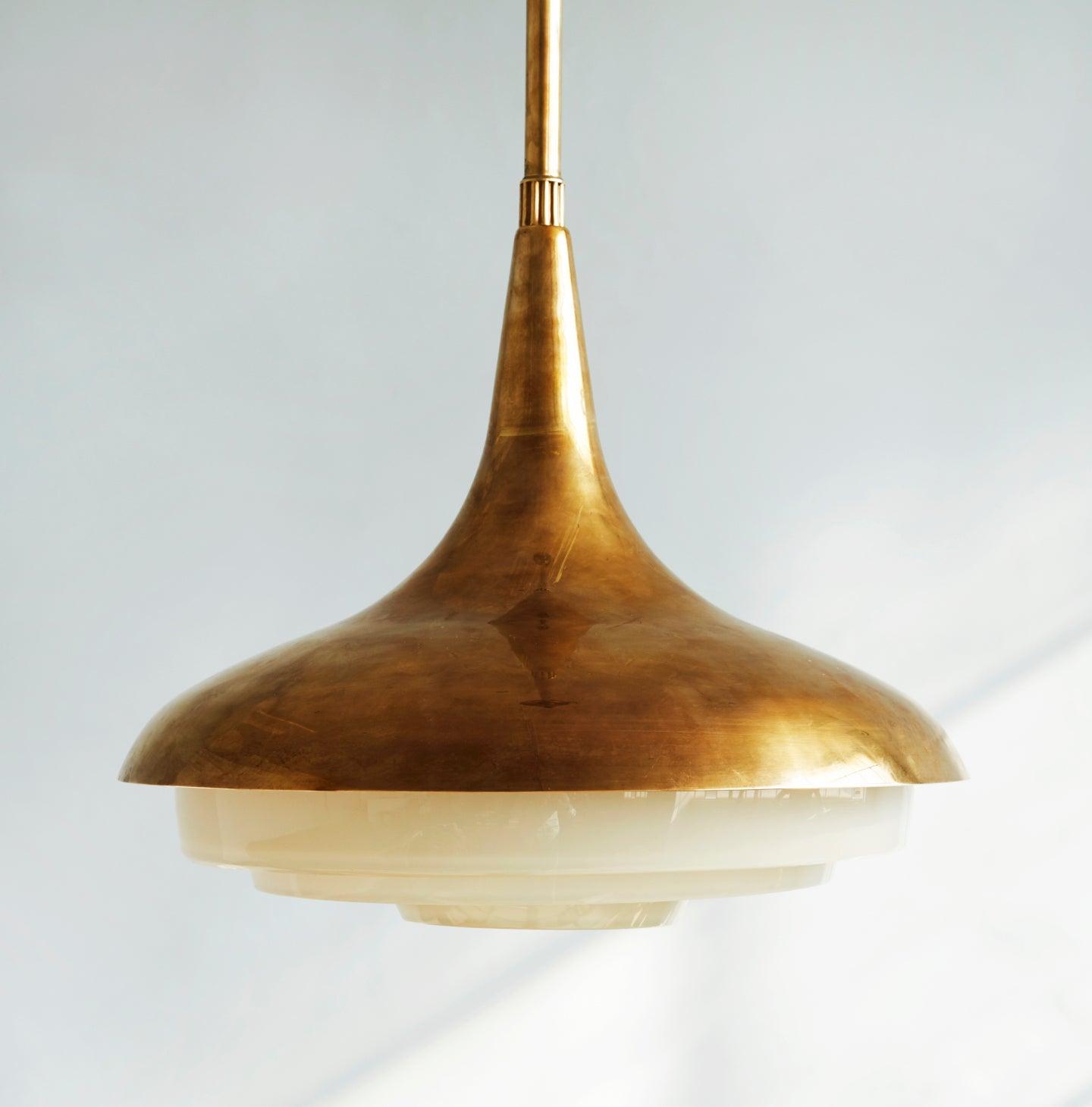 Modern Blossom Flower Glass Pendant Light Gold Floral Ceiling Hanging Fixture
