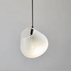 Modern Blown Glass Grid Pendant Light LED Geometric Hanging Lamp for Elegant Interior Lighting