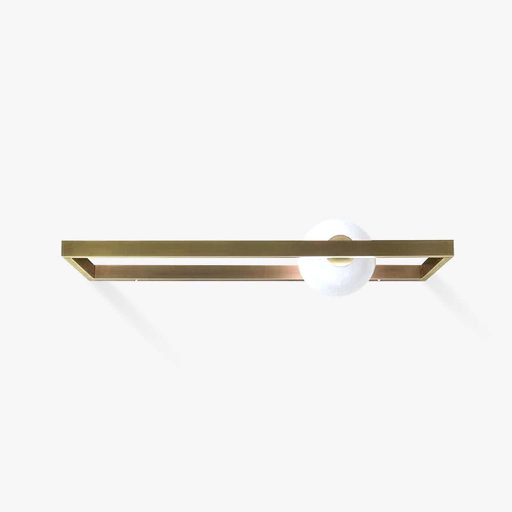 Modern Blown Glass Mondrian Wall Sconce with Iron Bracket for Contemporary Interiors