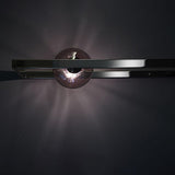 Modern Blown Glass Mondrian Wall Sconce with Iron Bracket for Contemporary Interiors