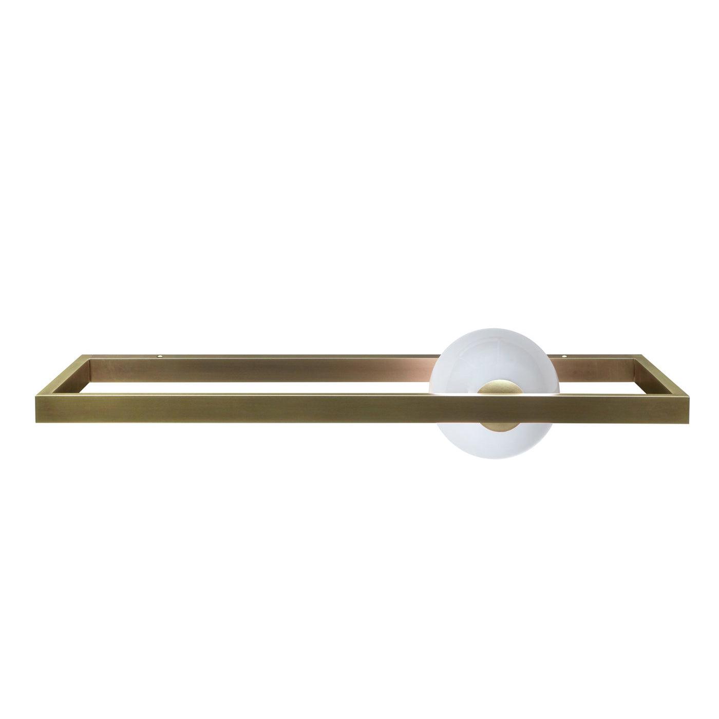 Modern Blown Glass Mondrian Wall Sconce with Iron Bracket for Contemporary Interiors