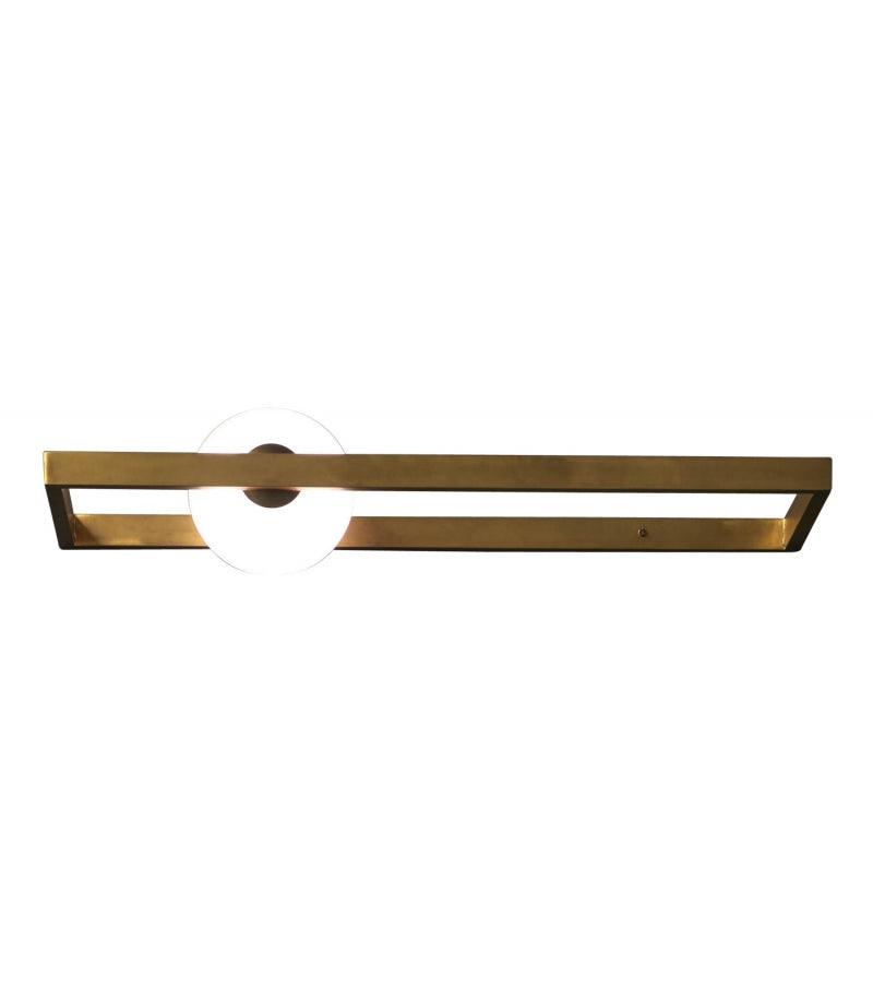 Modern Blown Glass Mondrian Wall Sconce with Iron Bracket for Contemporary Interiors