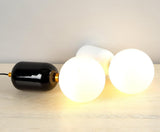 Modern Blown Glass Pendant Light with Minimalist Metal Frame for Contemporary Indoor Spaces