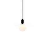 Modern Blown Glass Pendant Light with Minimalist Metal Frame for Contemporary Indoor Spaces
