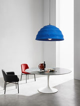 Modern Blue Polystyrene Pendant Light Eco Friendly Recycled Pluto Hanging Lamp for Indoor Use