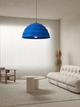 Modern Blue Polystyrene Pendant Light Eco Friendly Recycled Pluto Hanging Lamp for Indoor Use