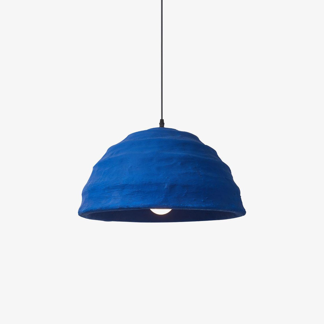 Modern Blue Polystyrene Pendant Light Eco Friendly Recycled Pluto Hanging Lamp for Indoor Use