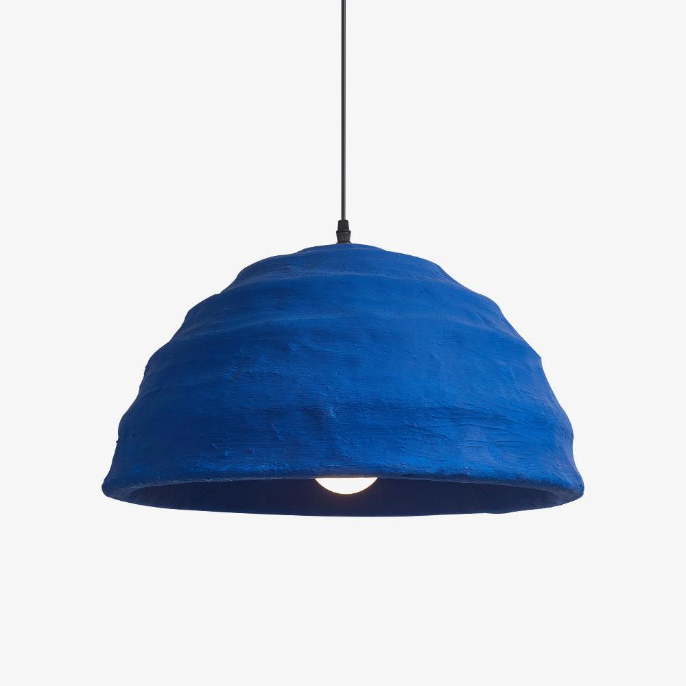 Modern Blue Polystyrene Pendant Light Eco Friendly Recycled Pluto Hanging Lamp for Indoor Use